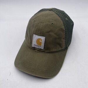 Carhartt Hat SnapBack Trucker Mesh Green Cleaned VGC